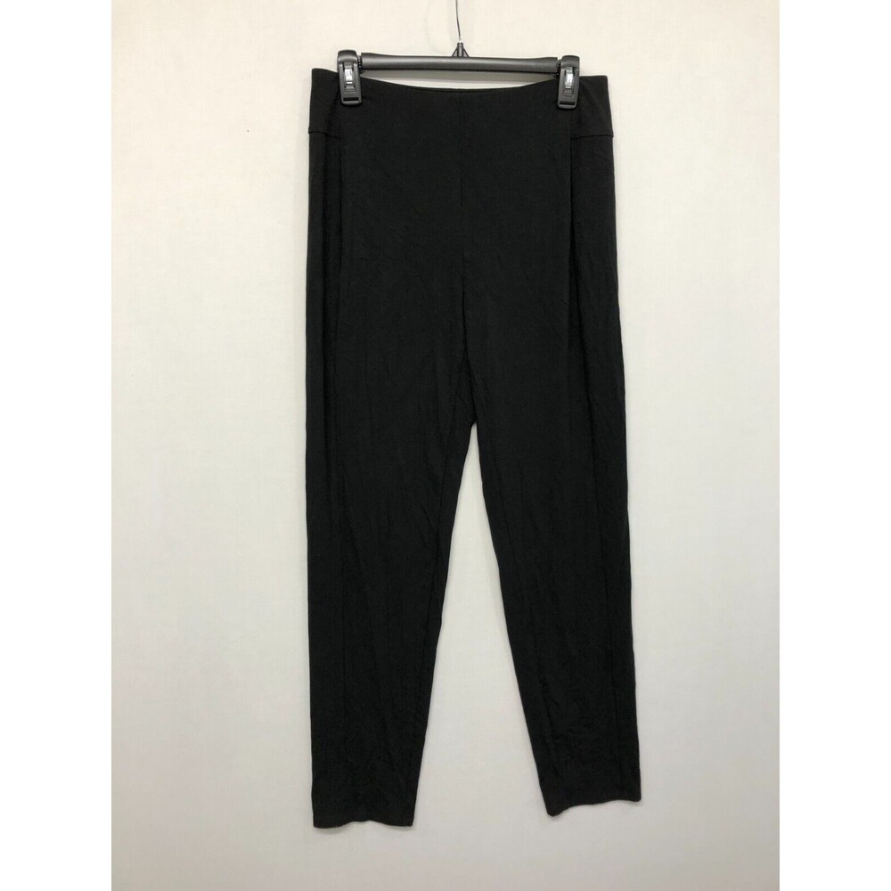 J Jill Women Slim Leg Pull On Stretch Pants Size Small Black B290 -4